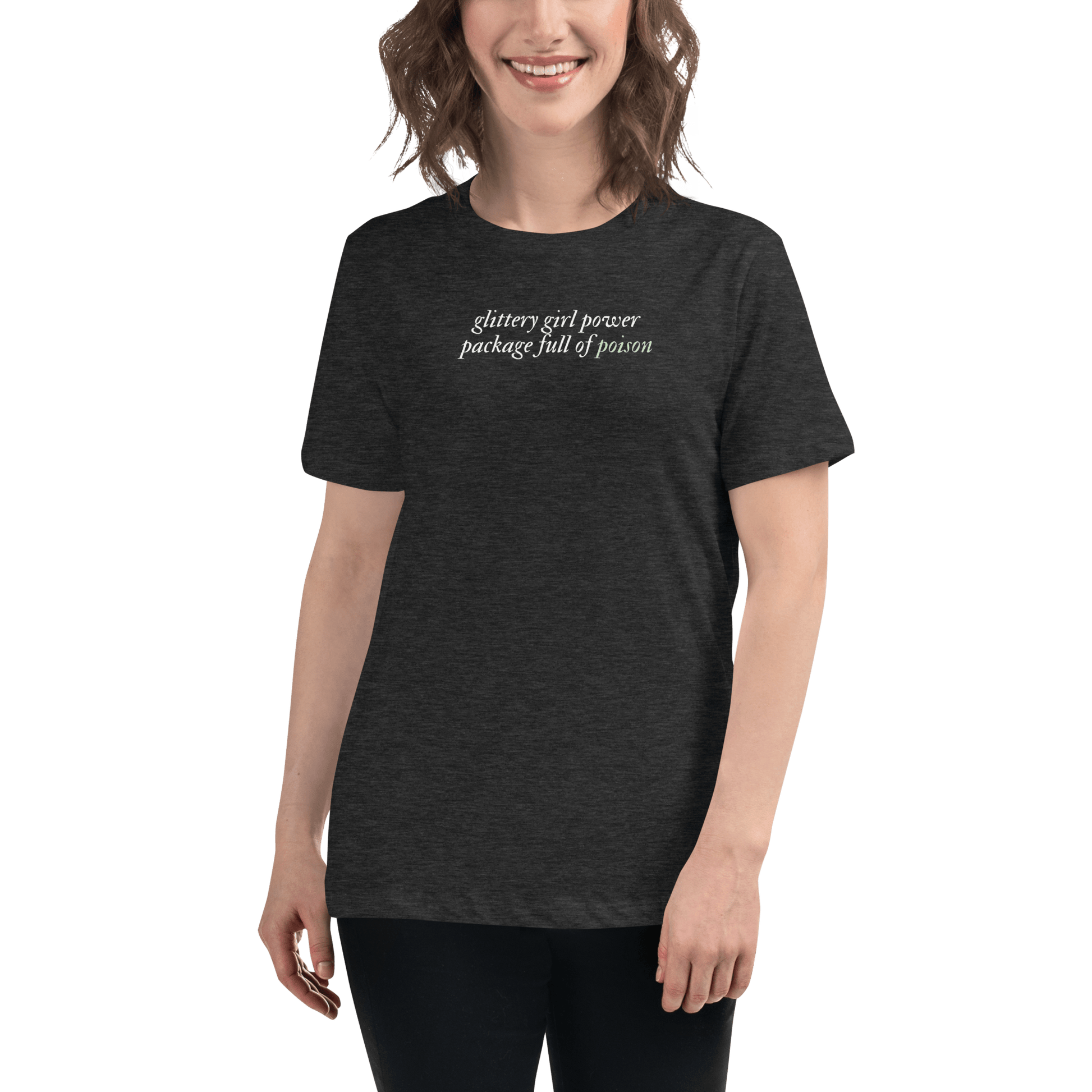 TS Glittery Poison Tee - FireflyBazaarTX