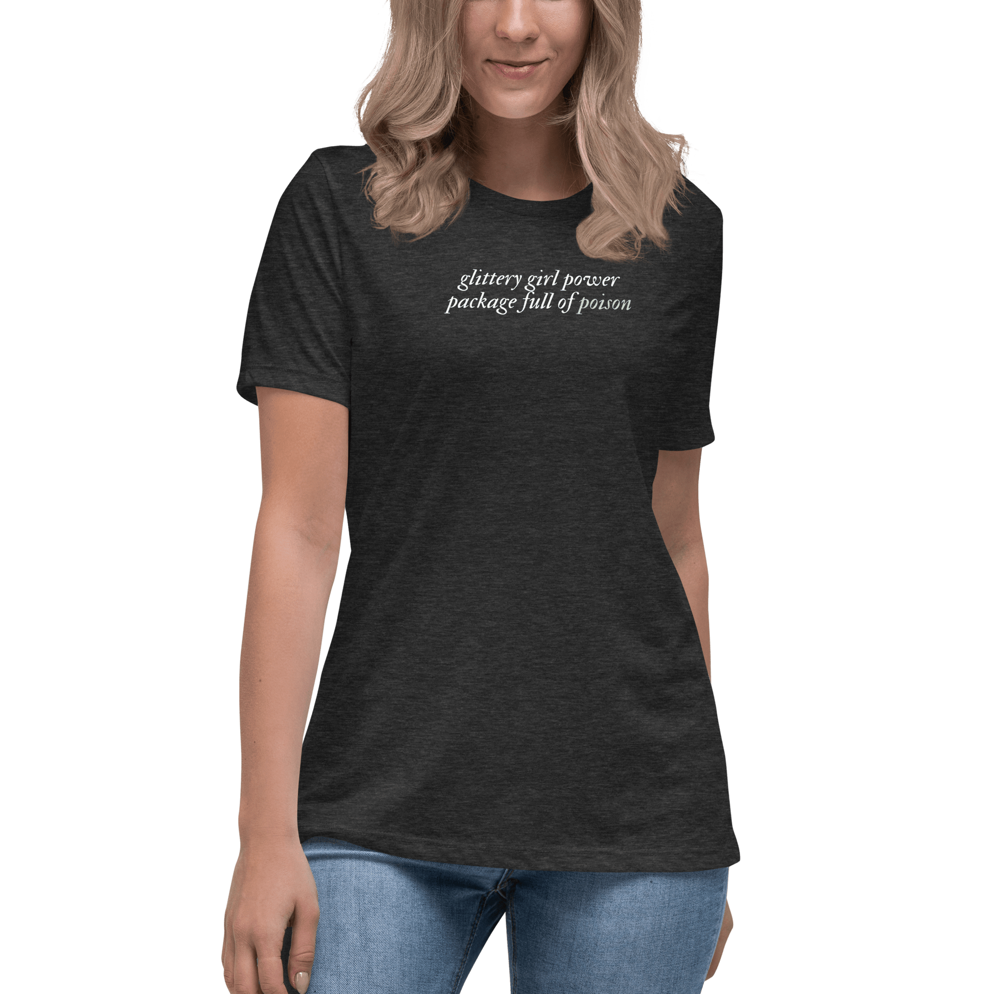 TS Glittery Poison Tee - FireflyBazaarTX