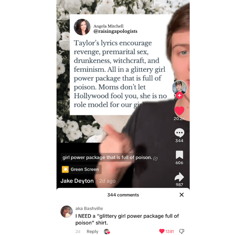 TS Glittery Poison Tee - FireflyBazaarTX