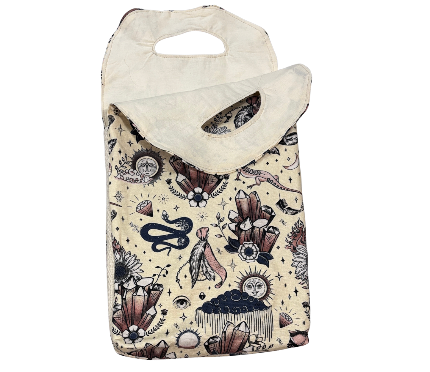 Wine Bags - Handmade, Double Bottle Size, Cotton and Linen Blend, Muslin Liner