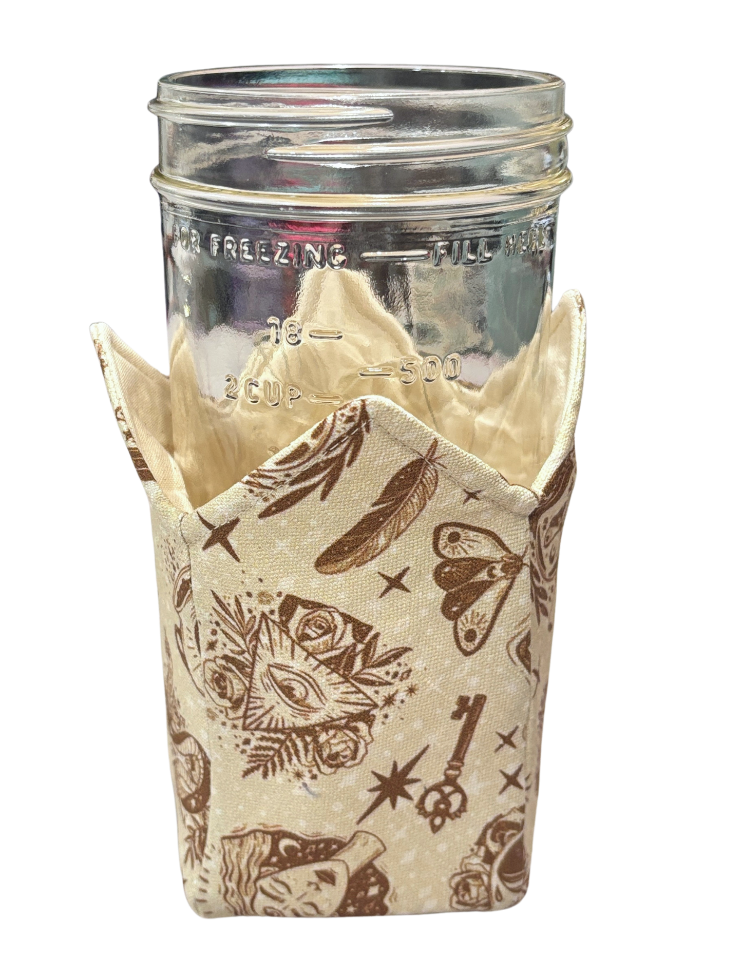 Drink Holder - Insulated Cotton Sleeve for Cups or Ice Cream Pints