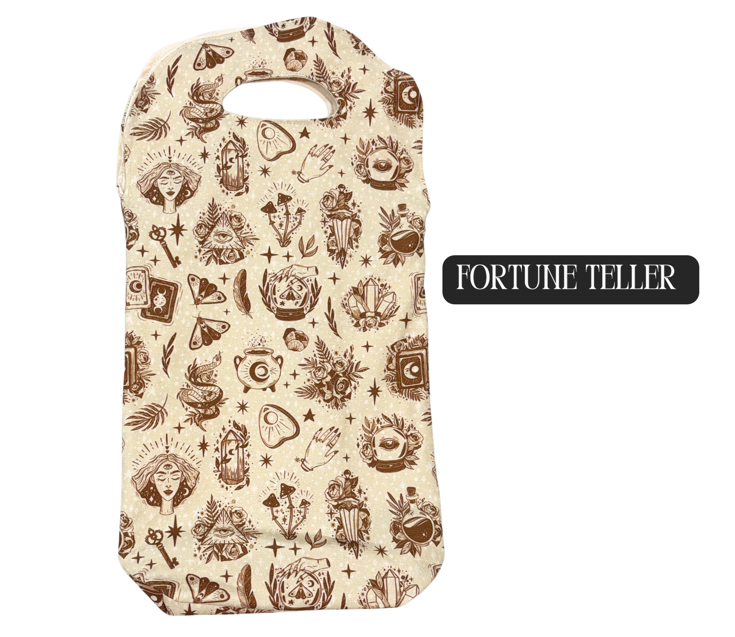 Wine Bags - Handmade, Double Bottle Size, Cotton and Linen Blend, Muslin Liner