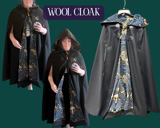 Wool Cloak - Water-Resistant Custom Hooded Cloak