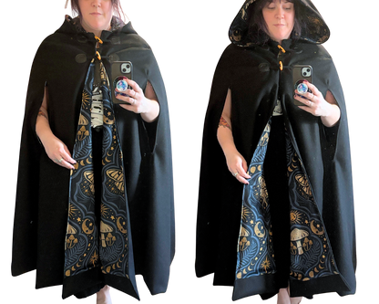 Wool Cloak - Water-Resistant Custom Hooded Cloak