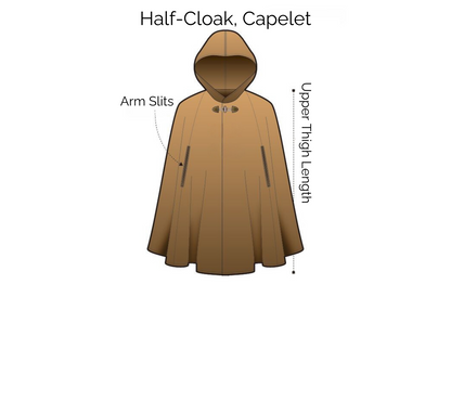 Deluxe Cloak (Hood, pockets, arm slits)