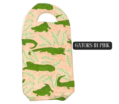 Wine Bags - Handmade, Double Bottle Size, Cotton and Linen Blend, Muslin Liner