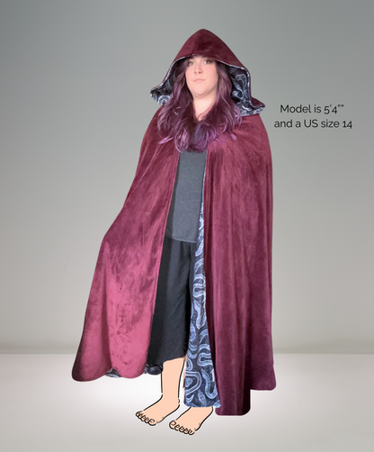 Standard Minky Cloak - Customizable Hooded Cape