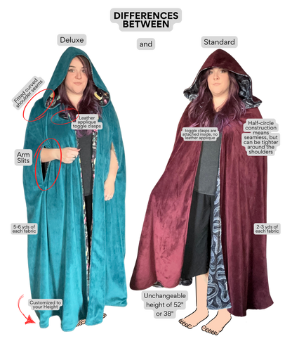 Deluxe Minky Cloak - Customizable Hooded Cape