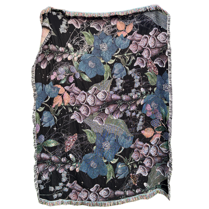 Cotton Woven Blanket - Poisonous Plant Garden