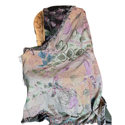 Cotton Woven Blanket - Poisonous Plant Garden
