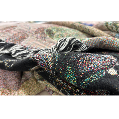 Cotton Woven Blanket - Poisonous Plant Garden