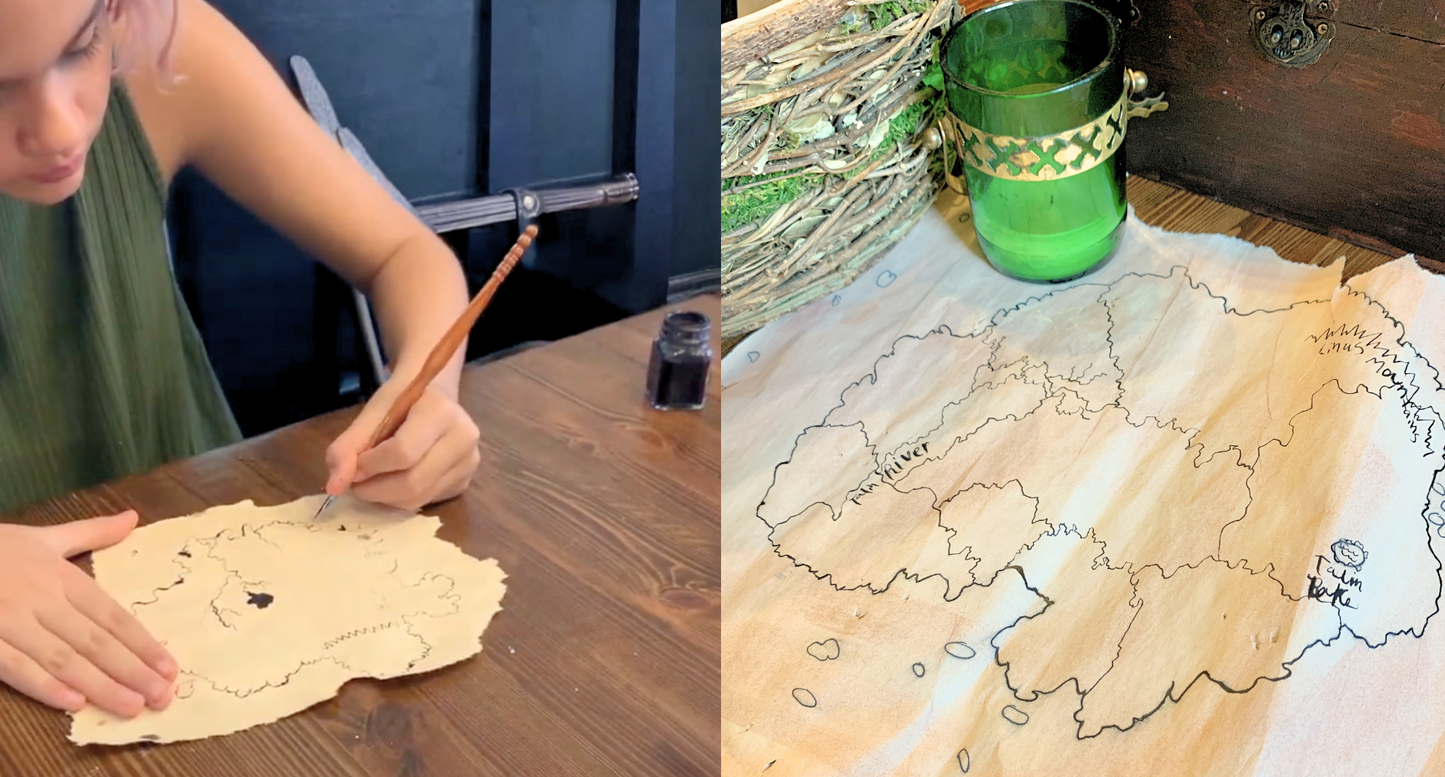 Kid-Made Paper Fantasy Maps