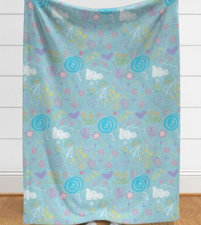 Custom Grownup Blankies - Nostalgia Collection, Minky Blanket