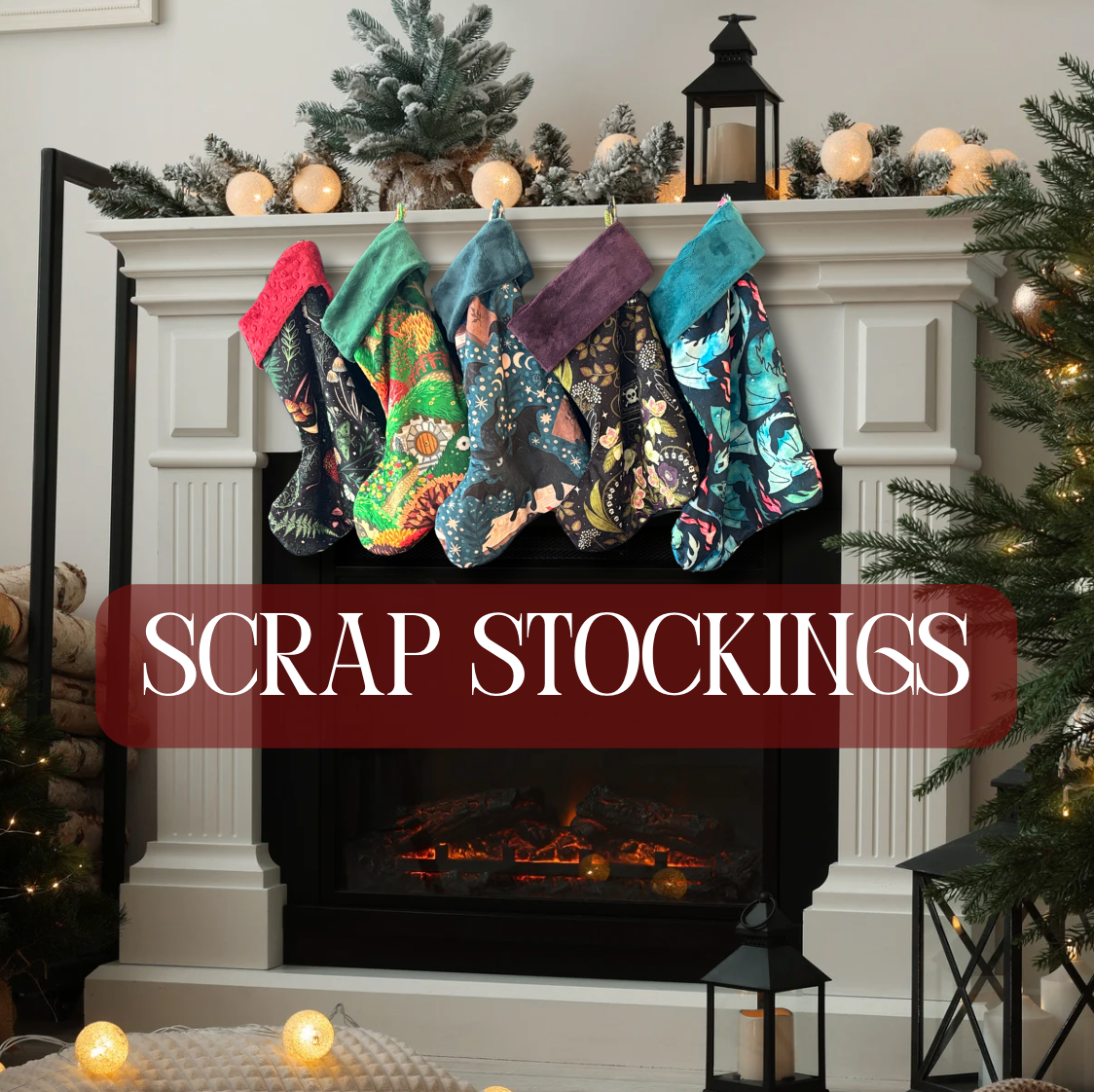 Stockings - Handmade Christmas Stockings, made from Upcycled Minky Scraps