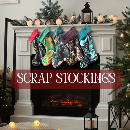 Stockings - Handmade Christmas Stockings, made from Upcycled Minky Scraps