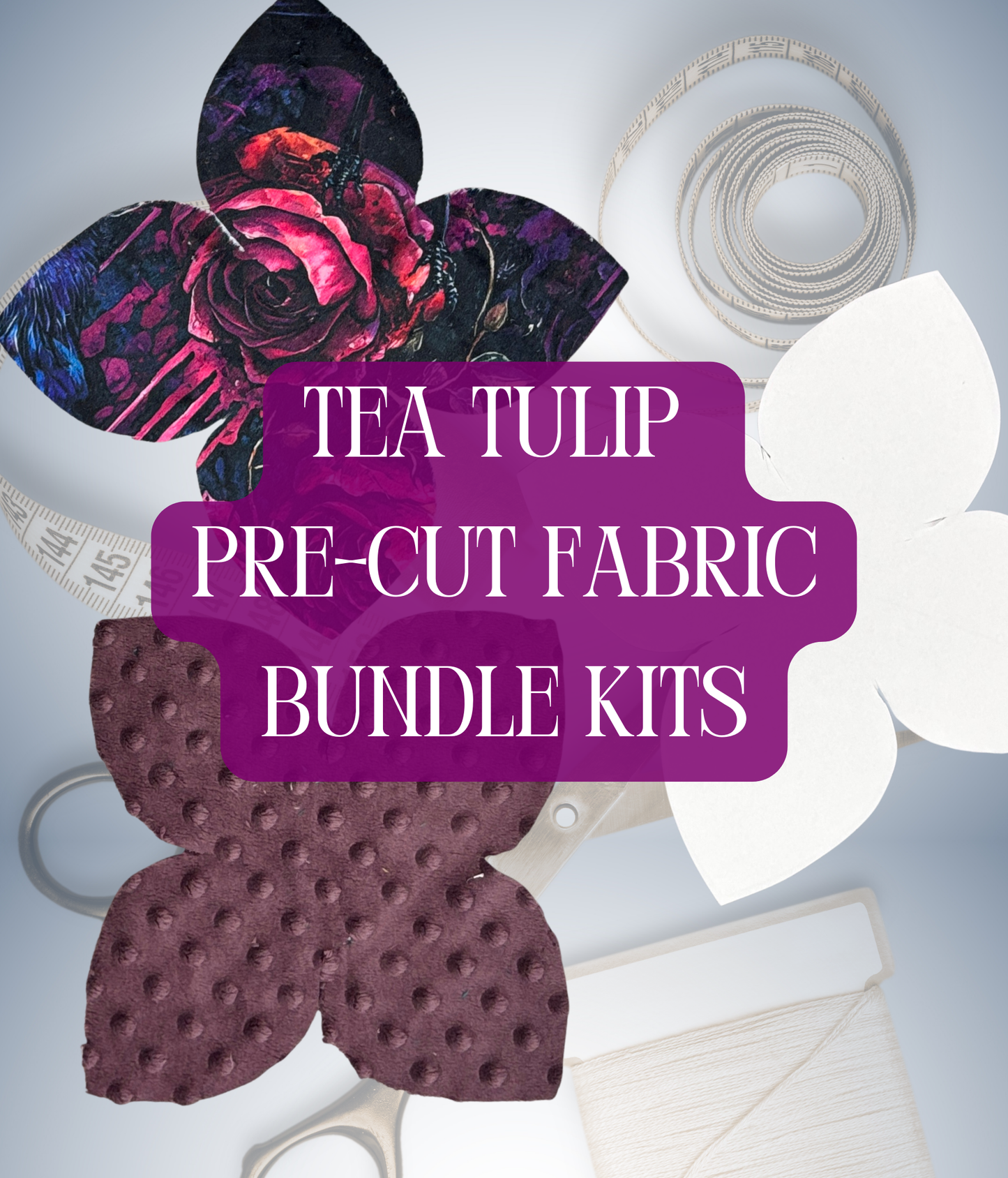 Tea Tulip Kit - Pre-Cut Fabric Bundle