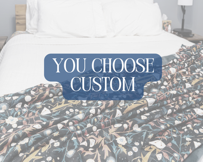 Custom Grownup Blankies - You Choose the Print, Minky Blanket