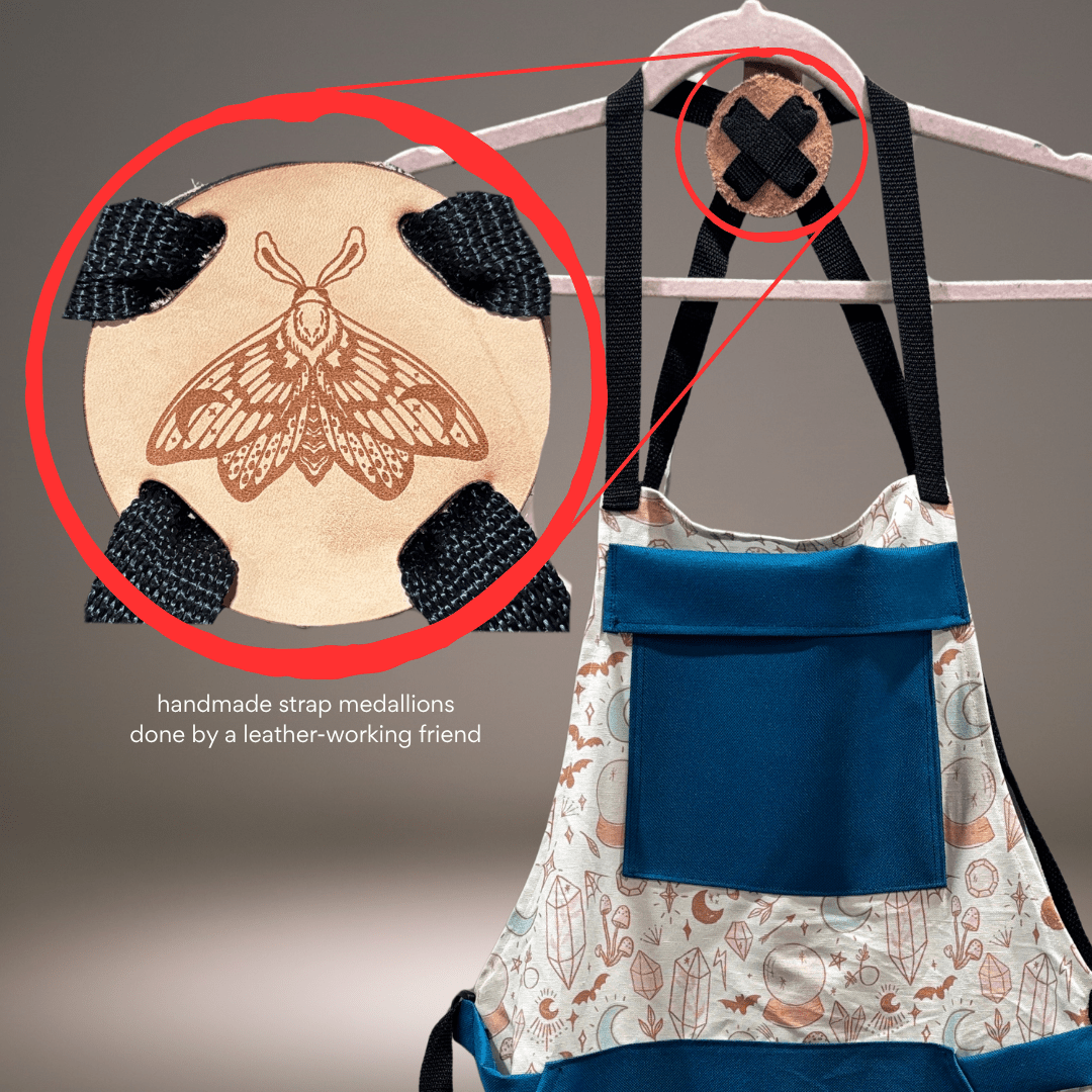 Apron with Waterproof Pocket - FireflyBazaarTX