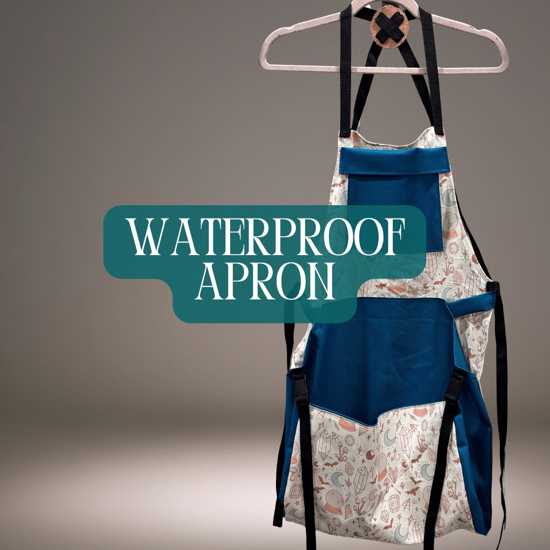 Apron with Waterproof Pocket - FireflyBazaarTX