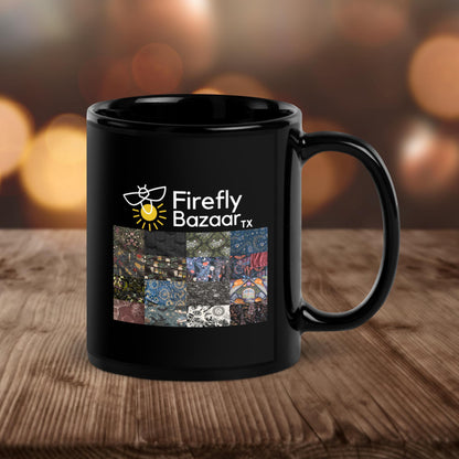 Black Glossy Mug - FireflyBazaarTX