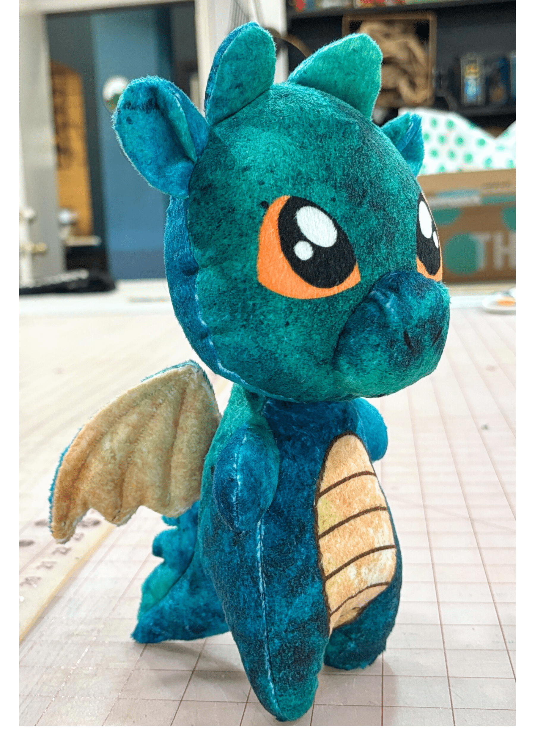 Blake the Blankie Dragon - Ready - Made Plushies - FireflyBazaarTX