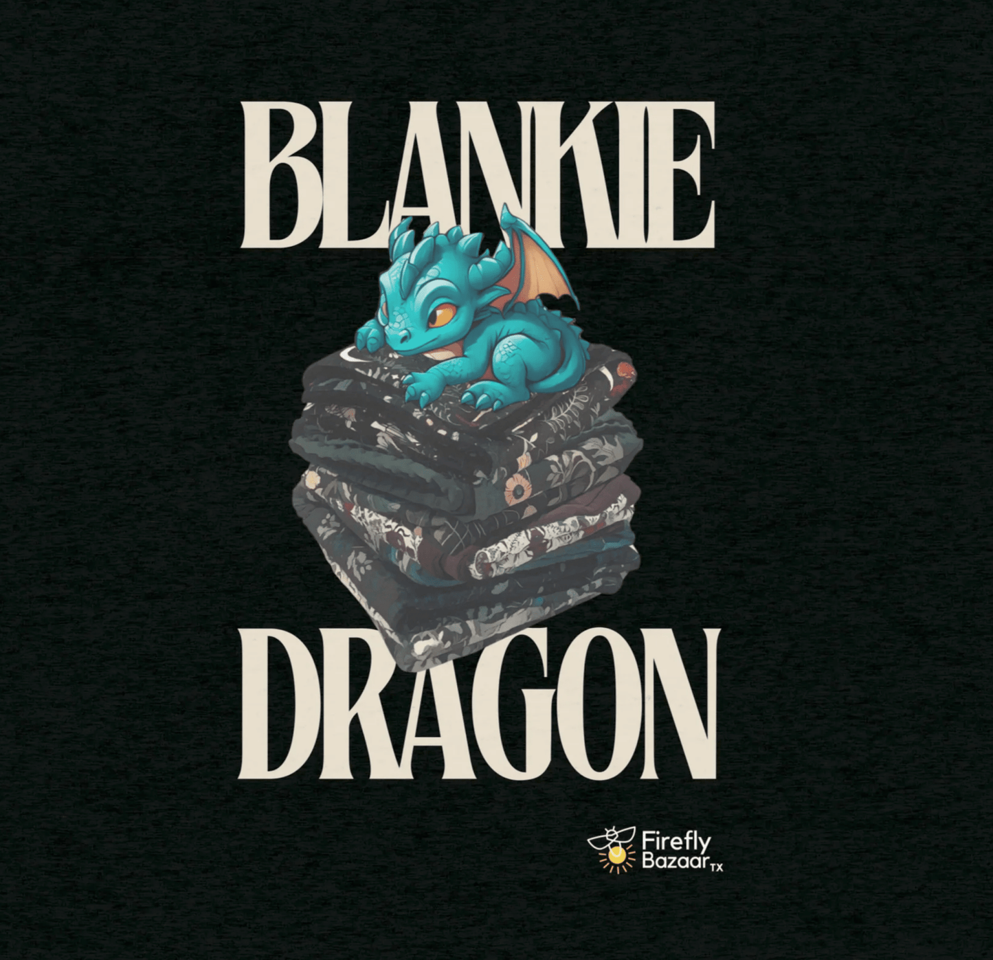 Blankie Dragon T-shirt - FireflyBazaarTX