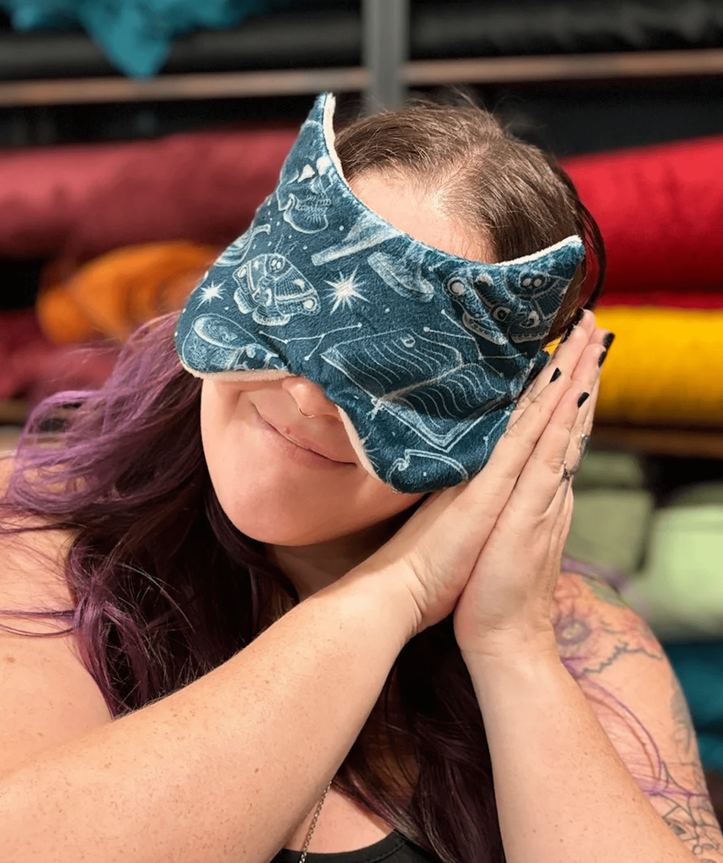Cat Ear Sleep Mask PATTERN - FireflyBazaarTX