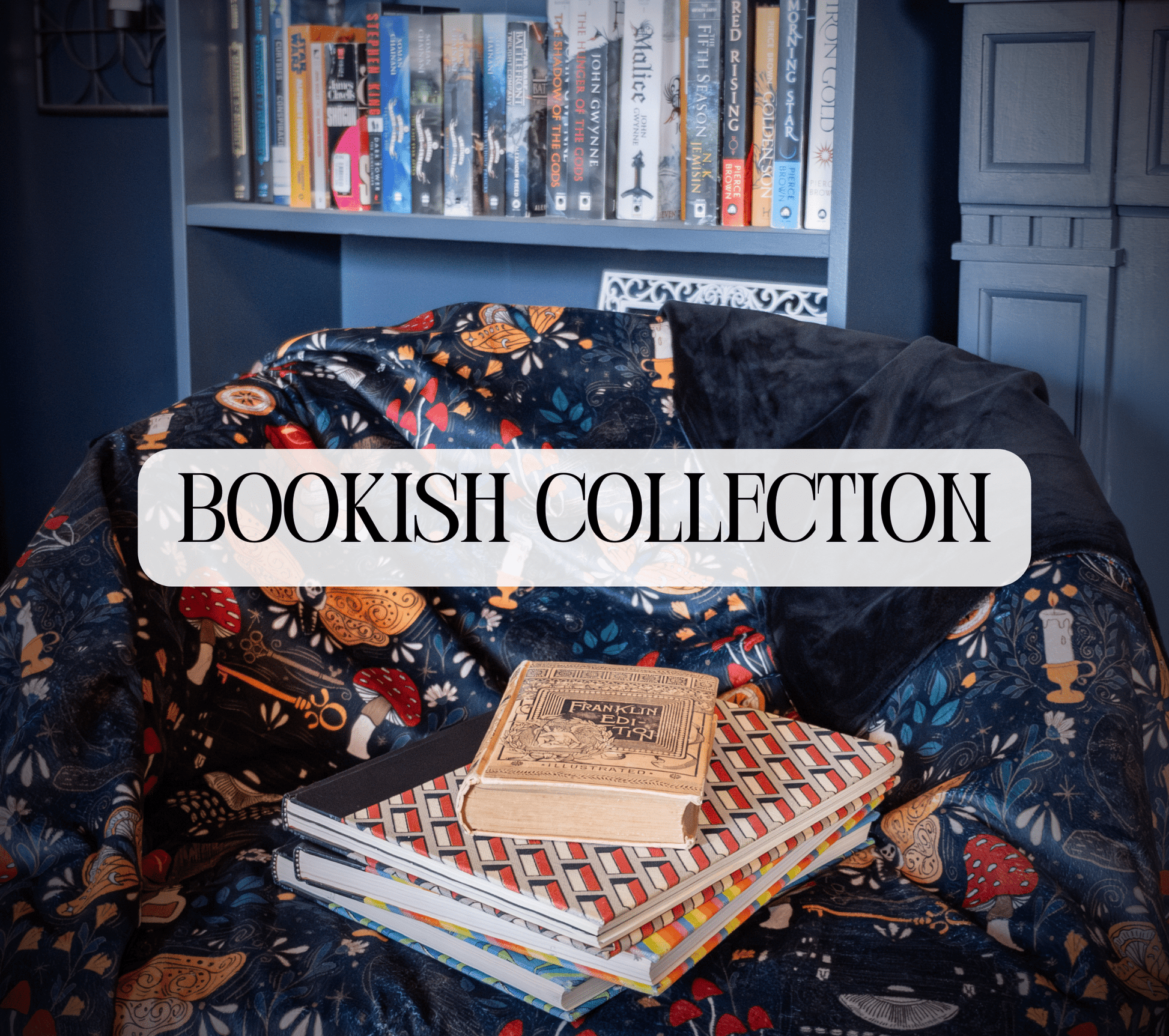 Custom Grownup Blankies - Bookish Collection, Minky Blanket - FireflyBazaarTX