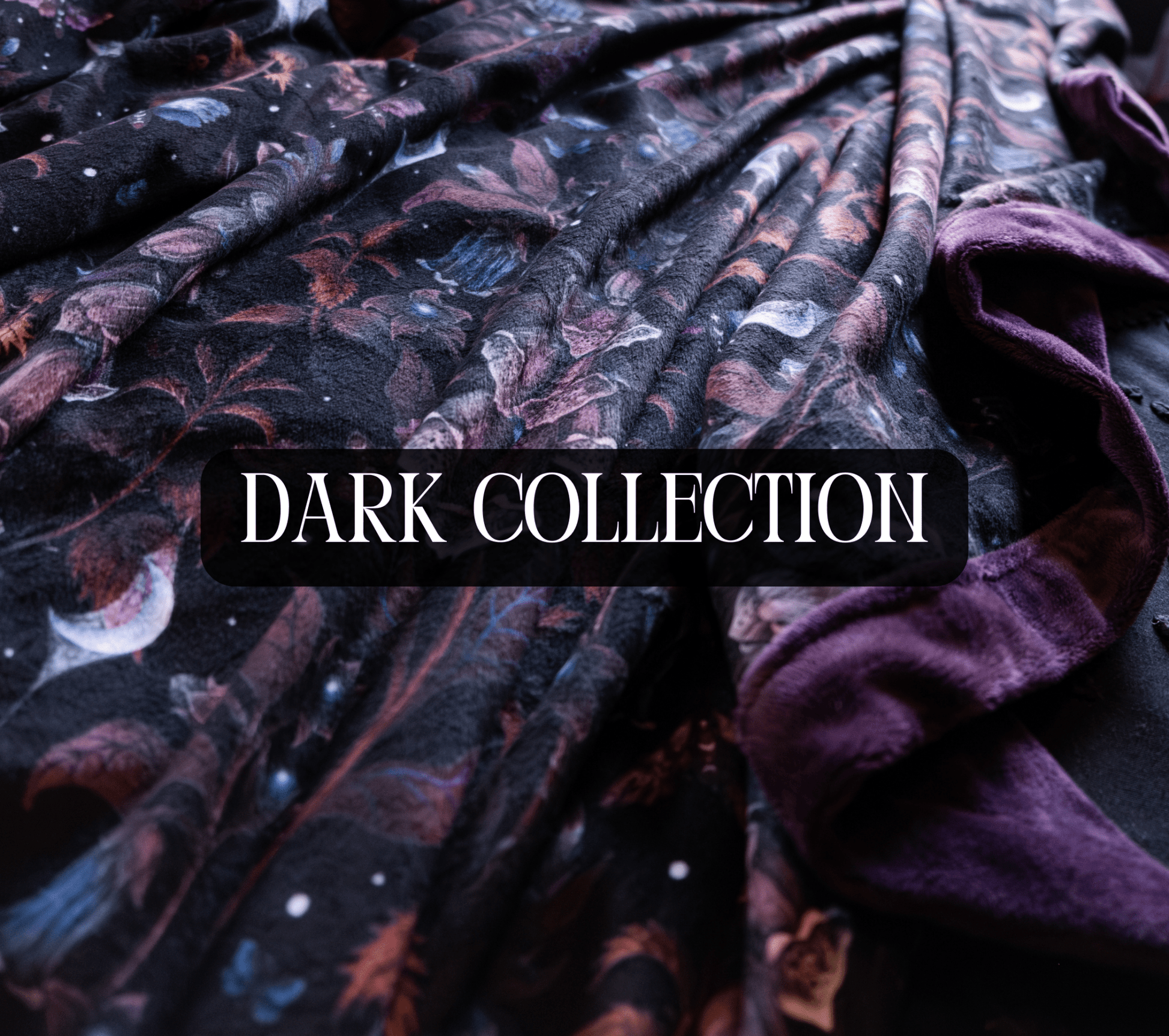 Custom Grownup Blankies - Dark Collection, Minky Blanket - FireflyBazaarTX