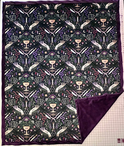 Custom Grownup Blankies - Dark Collection, Minky Blanket - FireflyBazaarTX