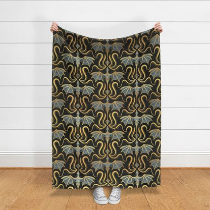 Custom Grownup Blankies - Dragon Collection, Minky Blanket - FireflyBazaarTX