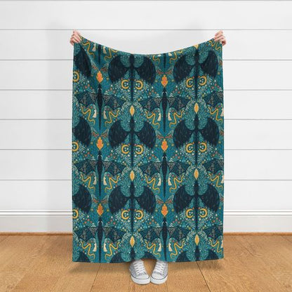 Custom Grownup Blankies - Dragon Collection, Minky Blanket - FireflyBazaarTX