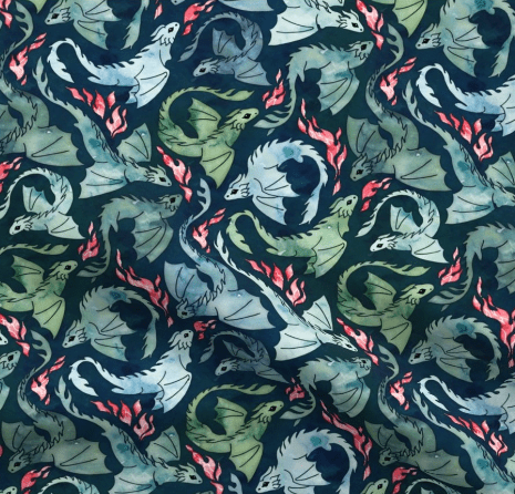 Custom Grownup Blankies - Dragon Collection, Minky Blanket - FireflyBazaarTX