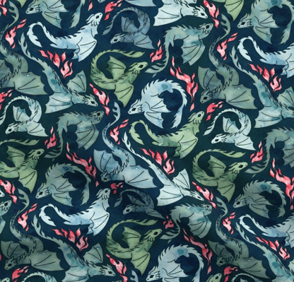 Custom Grownup Blankies - Dragon Collection, Minky Blanket - FireflyBazaarTX