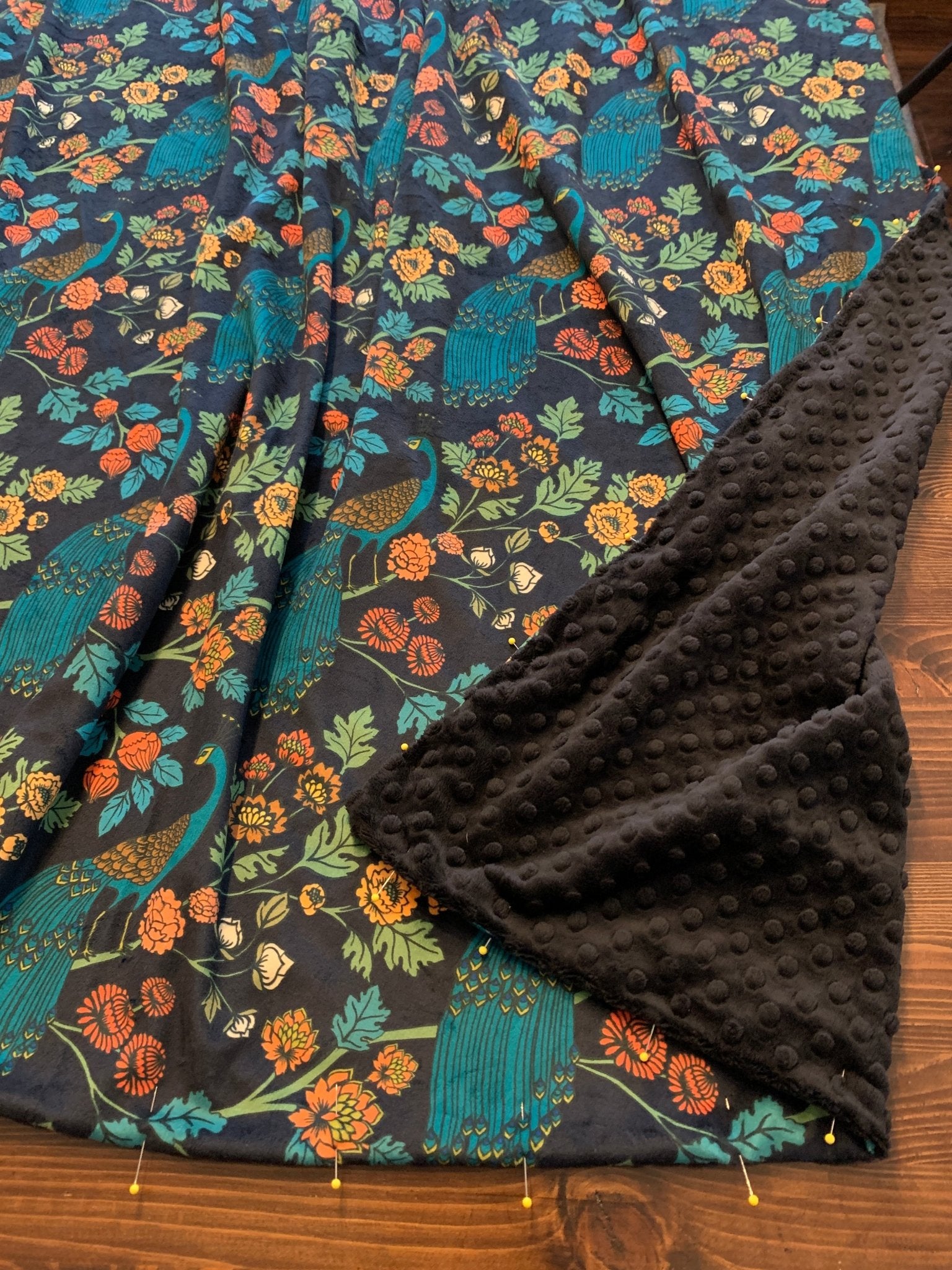 Custom Grownup Blankies - Eclectic, Minky Blanket - FireflyBazaarTX