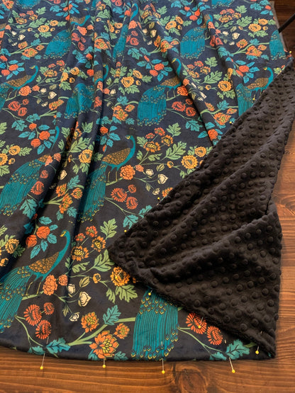 Custom Grownup Blankies - Eclectic, Minky Blanket - FireflyBazaarTX