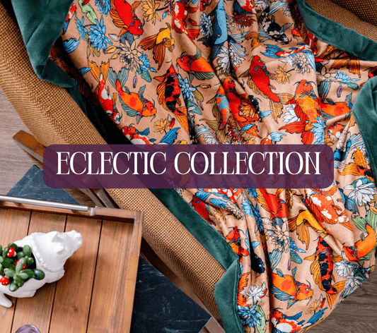 Custom Grownup Blankies - Eclectic, Minky Blanket - FireflyBazaarTX