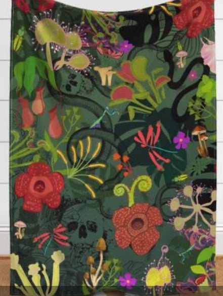Custom Grownup Blankies - Eclectic, Minky Blanket - FireflyBazaarTX