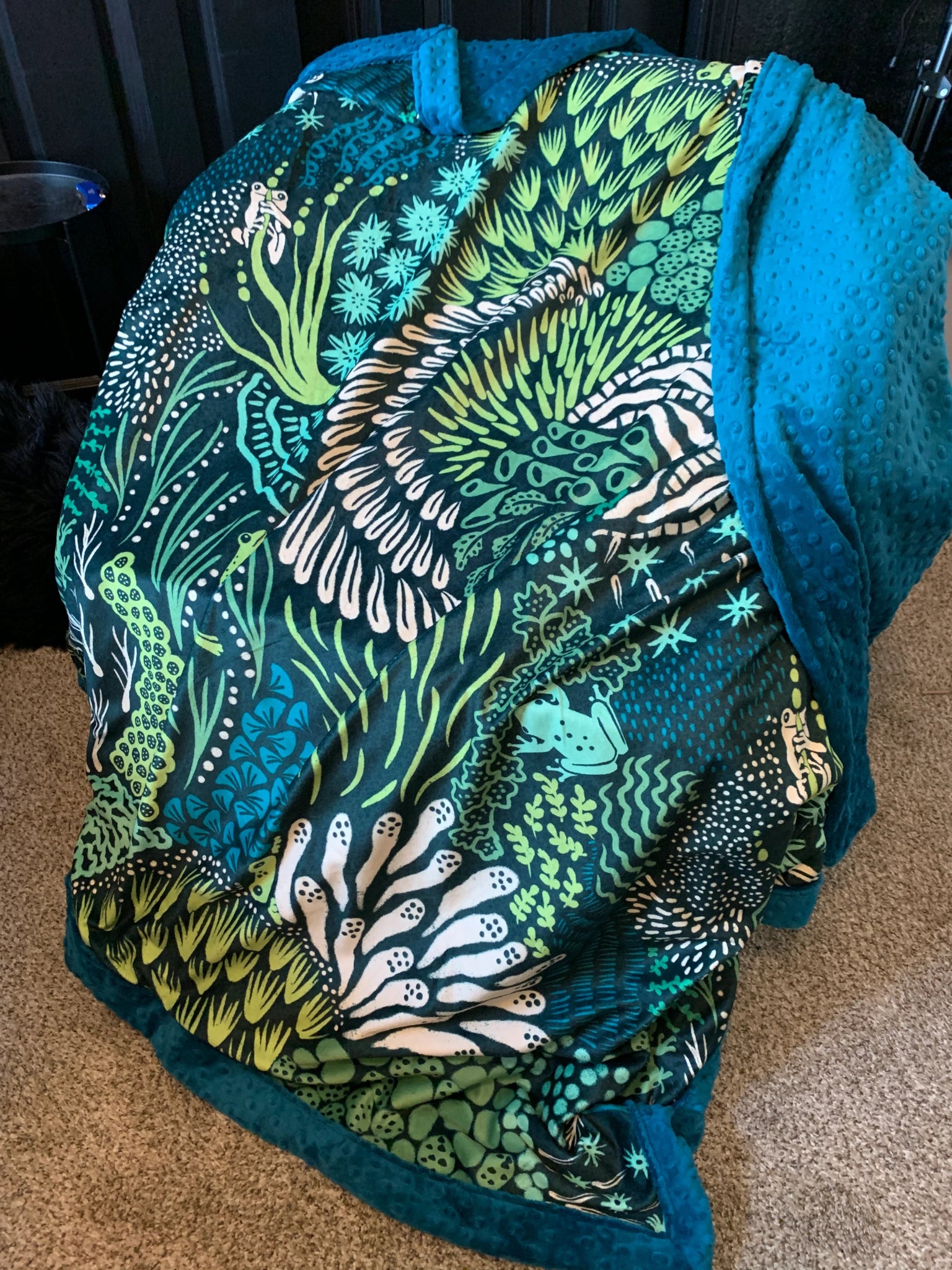 Custom Grownup Blankies - Eclectic, Minky Blanket - FireflyBazaarTX