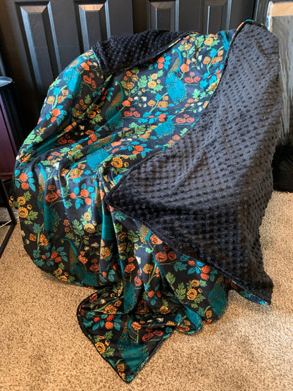 Custom Grownup Blankies - Eclectic, Minky Blanket - FireflyBazaarTX