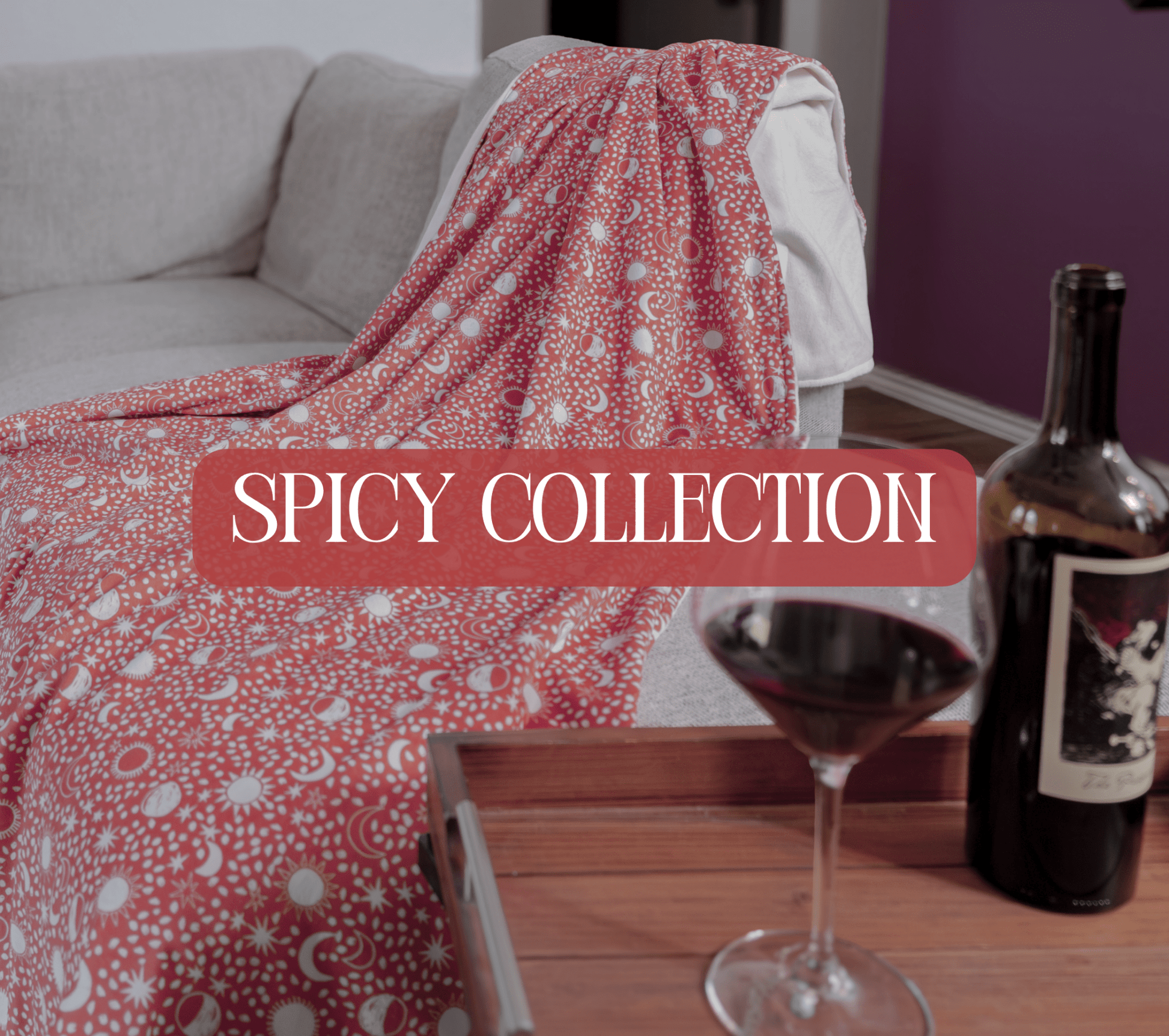 Custom Grownup Blankies - Spicy Collection Minky Blanket - FireflyBazaarTX