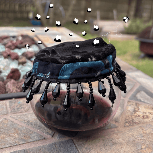 Drink Covers - Mesh and Beaded Covers for your glasses or cups - FireflyBazaarTX