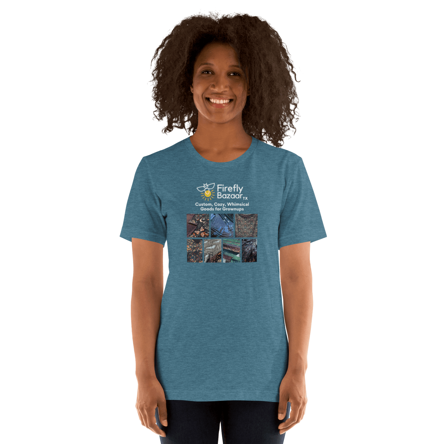 Firefly Bazaar Print Grid T-shirt - FireflyBazaarTX