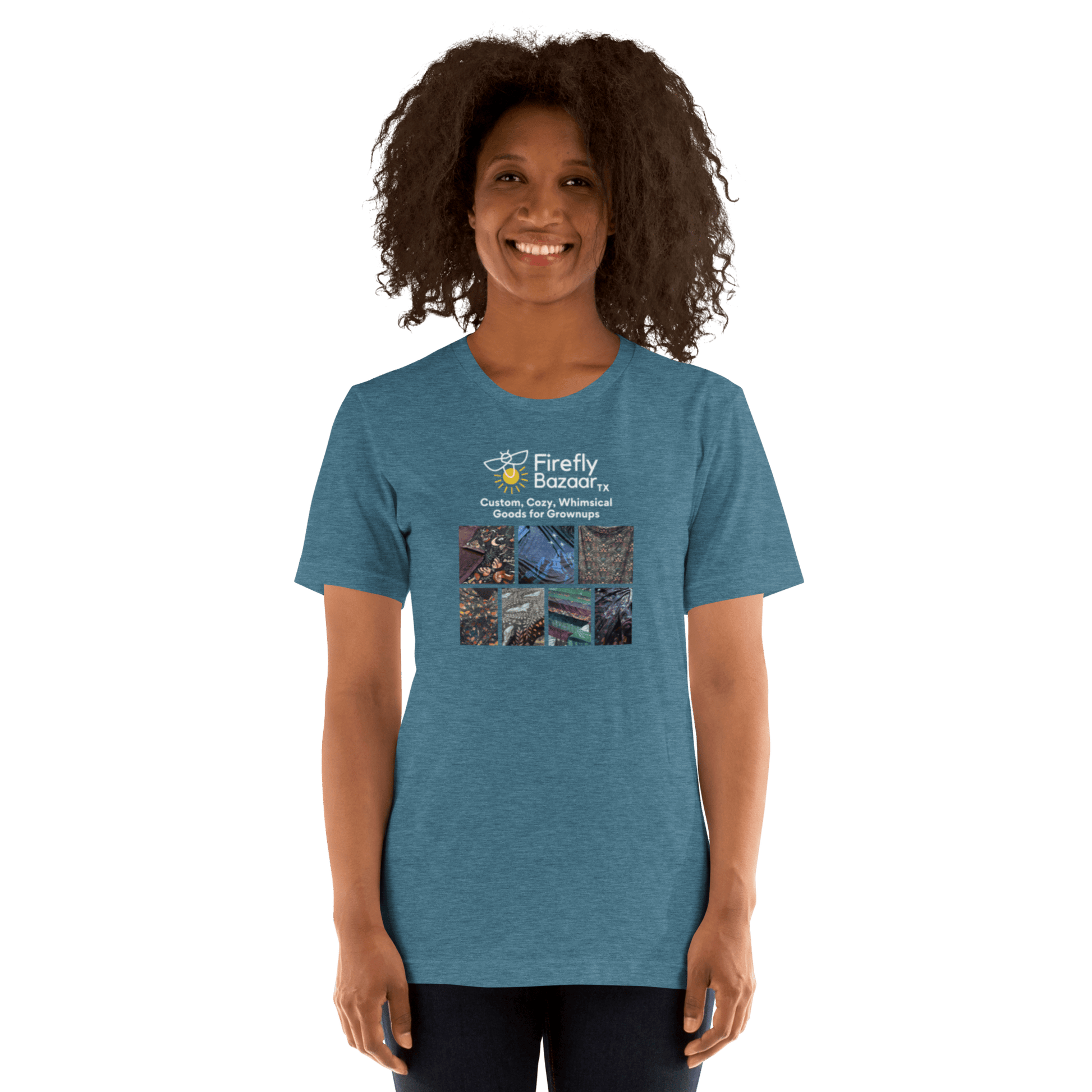 Firefly Bazaar Print Grid T-shirt - FireflyBazaarTX