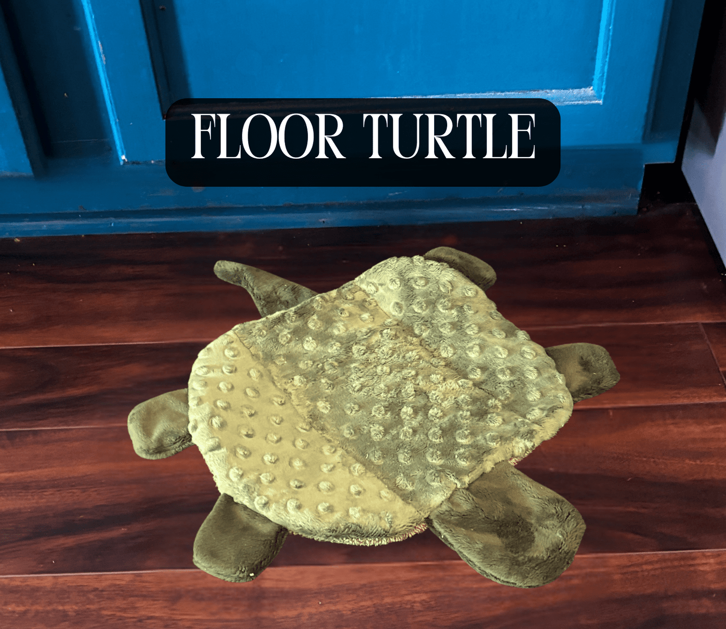 Floor Turtle - Handmade Scrap Upcycled Floor Towel Spill Cleanup Rag - FireflyBazaarTX