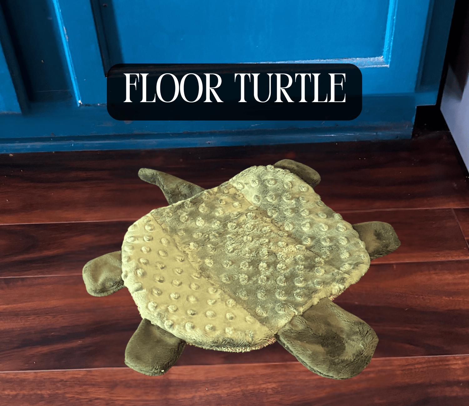 Floor Turtle - Handmade Scrap Upcycled Floor Towel Spill Cleanup Rag - FireflyBazaarTX