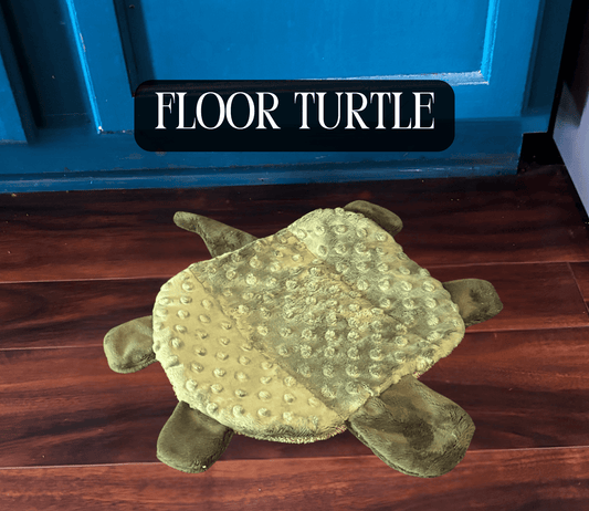 Floor Turtle - Handmade Scrap Upcycled Floor Towel Spill Cleanup Rag - FireflyBazaarTX