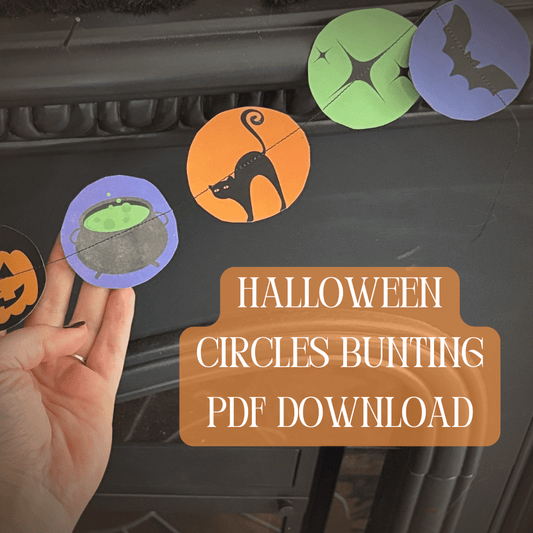 Halloween Bunting PDF Printable - FireflyBazaarTX