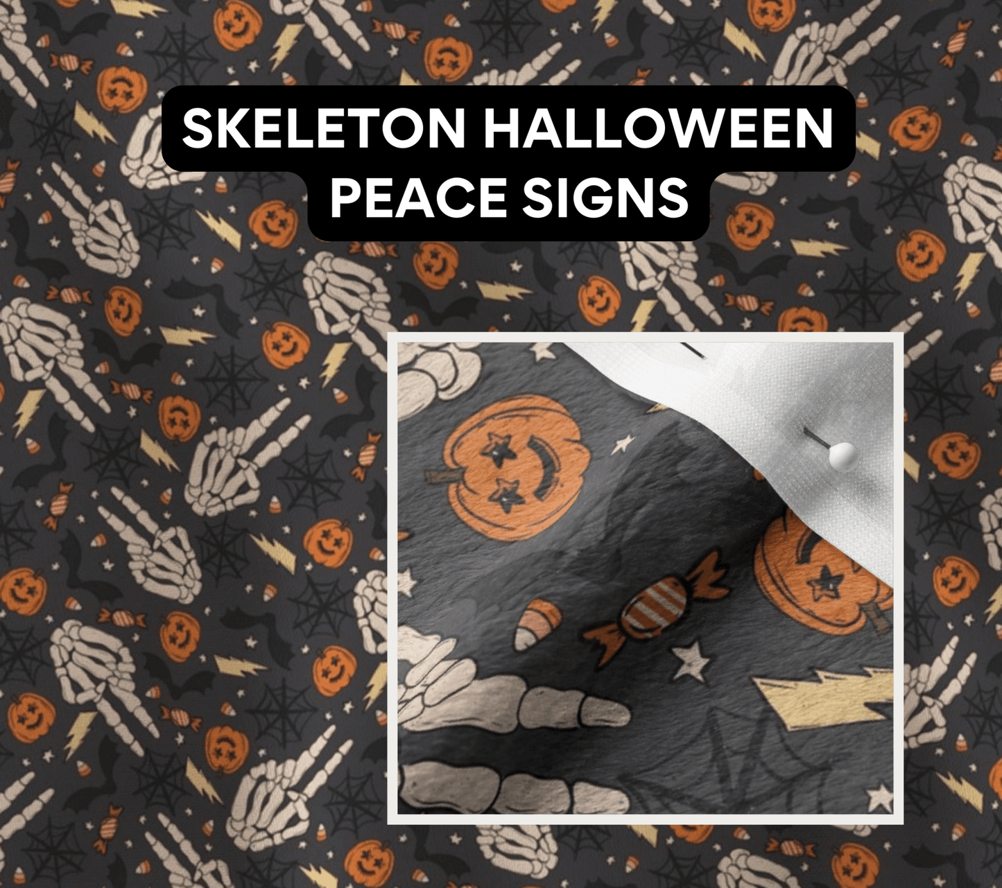 Halloween Collection - Curated Prints for Custom Grownup Blankies - FireflyBazaarTX