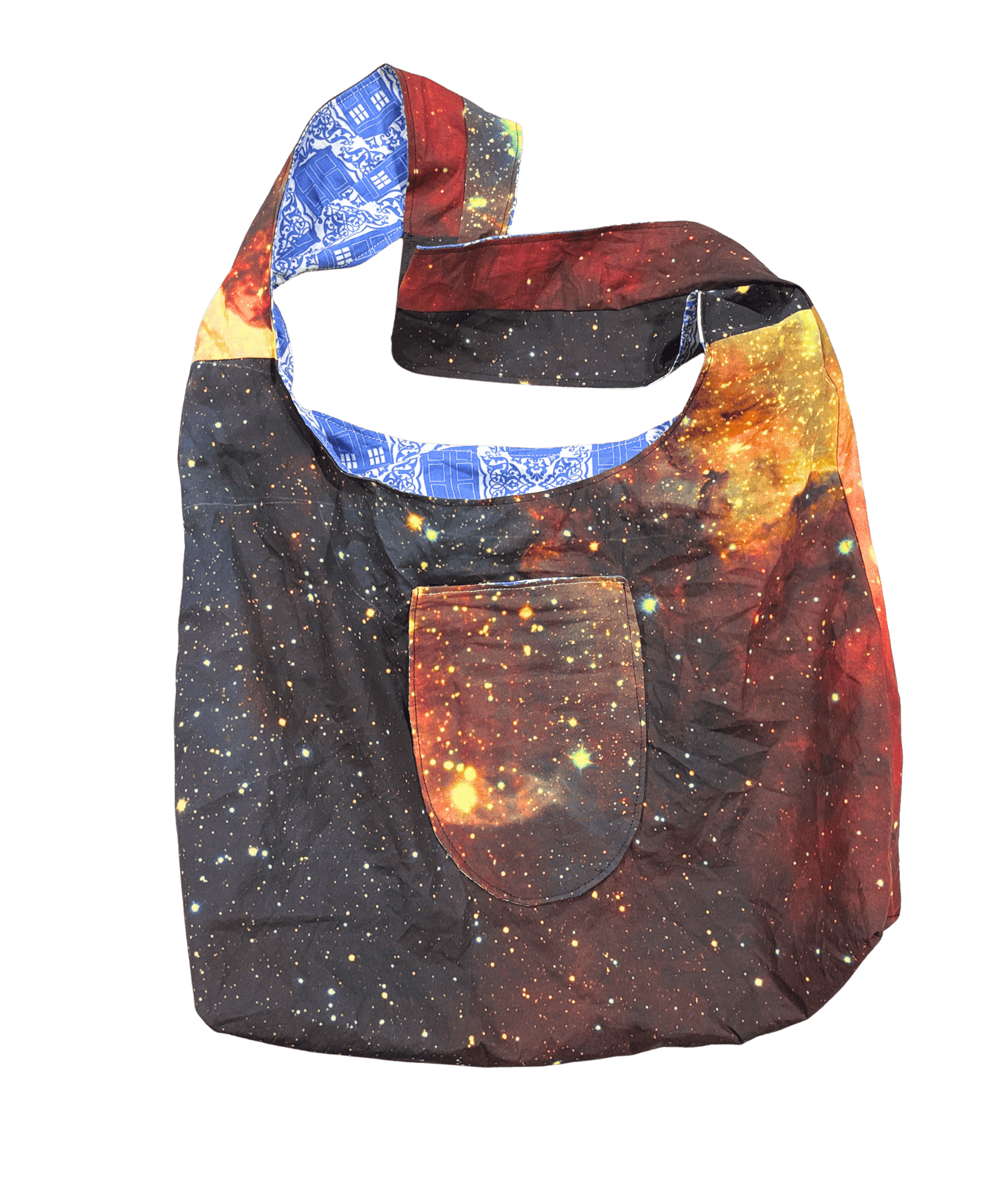 Hobo Bag - Cotton Reversible Double Layered - FireflyBazaarTX
